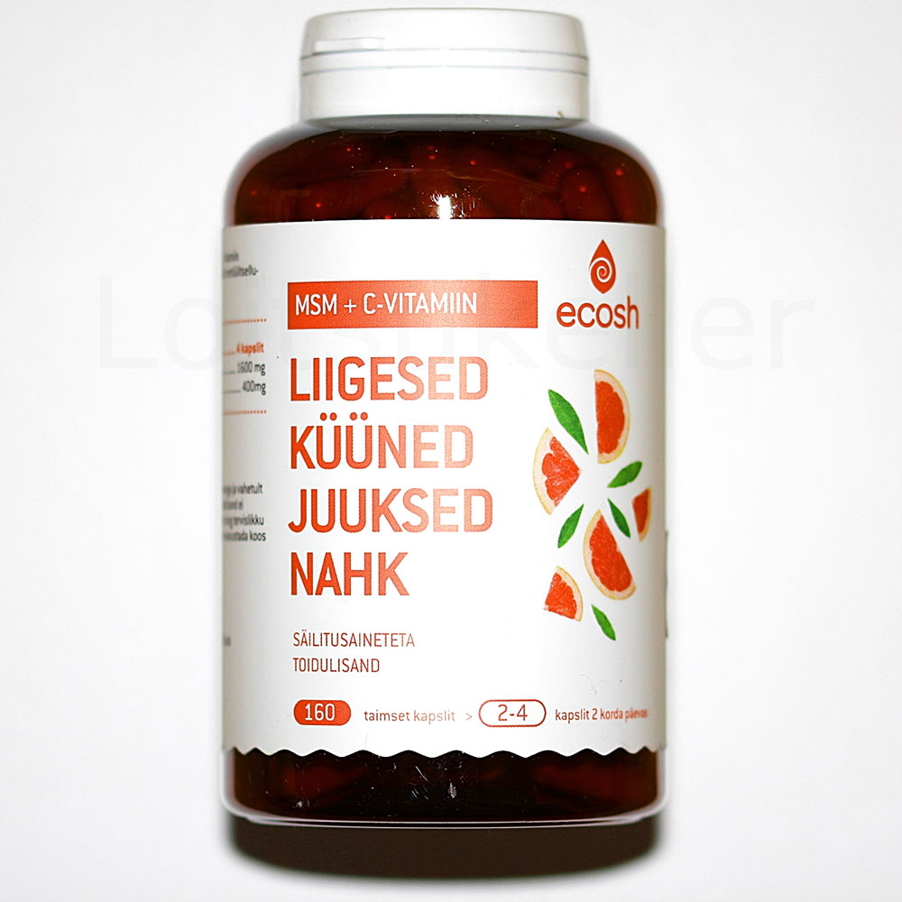 MSM+C vitamiini kapslid (160tk 112g)