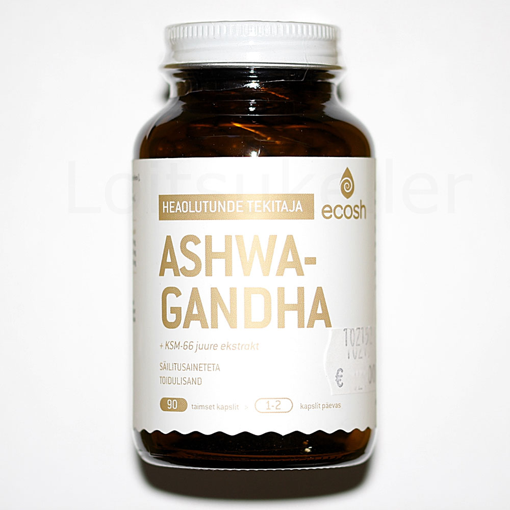 Ashwagandha kapslid (90 kapslit, 45g)