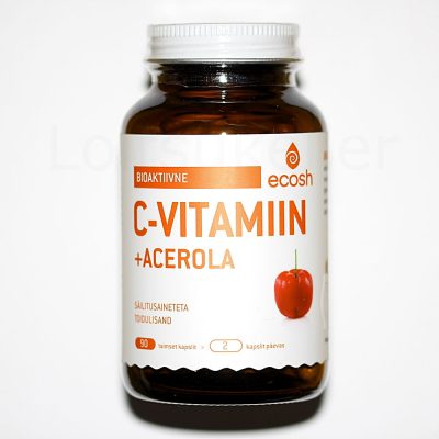 Bioaktiivne C-vitamiin+Acerola kapslitena (90 kapslit)