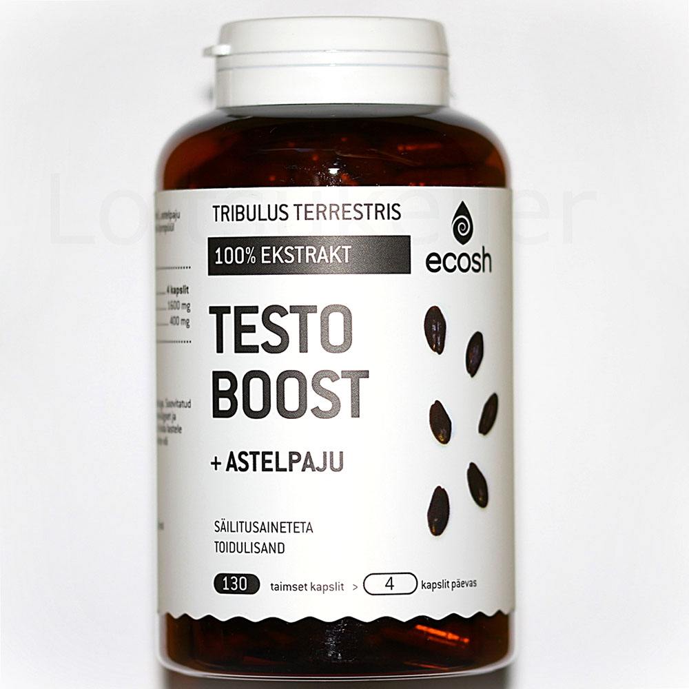 Testoboost+astelpaju kapslid (130 kapslit, 65g)
