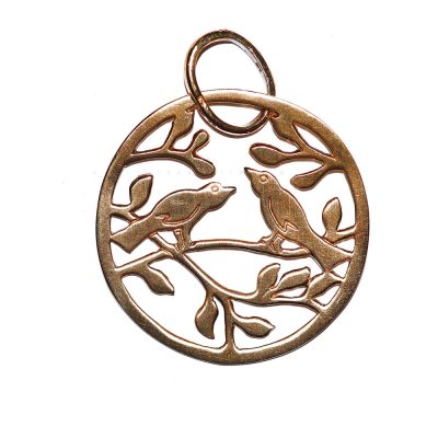 Hõberipats Elupuu lindudega (~28mm; 3,0g)