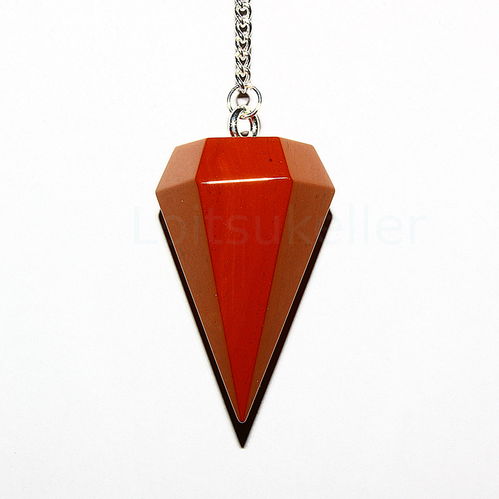 Punane jaspis pendel (~2,5*3 cm)