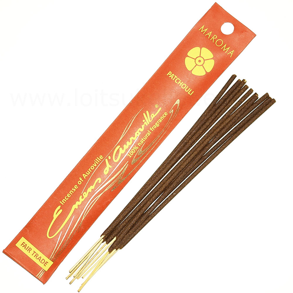 Patšuli MAROMA lõhnapirrud (viirukid) / Patchouli Incense (10 tk pakis)