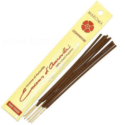 Seedripuu MAROMA lõhnapirrud (viirukid) / Cedarwood Incense (10 tk pakis)