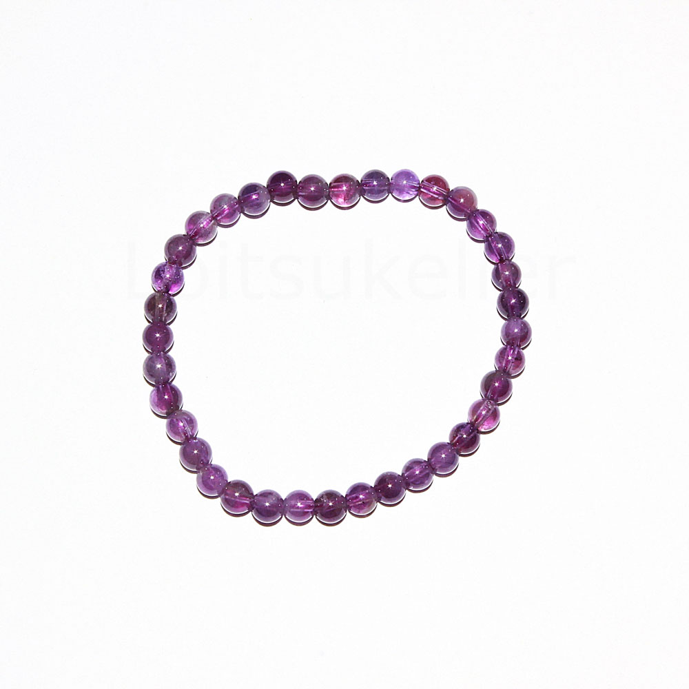 Ametüst käevõru 4mm kuulid - lastele (~15cm)