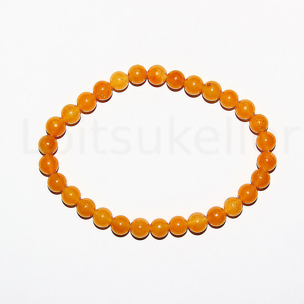 Aventuriin oranž käevõru 6mm (kuuli läbimõõt ~6mm)