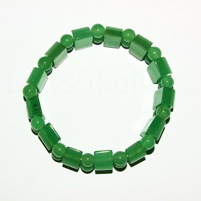 Roheline aventuriin käevõru "shape" (~20cm pikk)