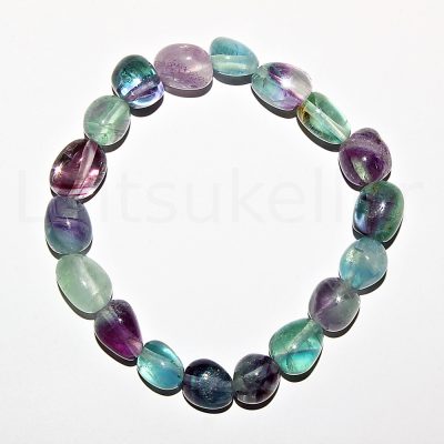 Fluoriit käevõru "Nuggets" 10-12mm (tüki läbimõõt ~12mm)