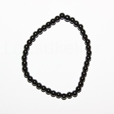 Hematiit käevõru lastele (kuuli läbimõõt ~4mm)