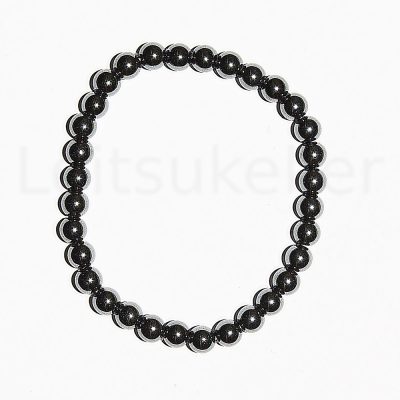 Hematiit käevõru 6mm (kuuli läbimõõt ~6mm)