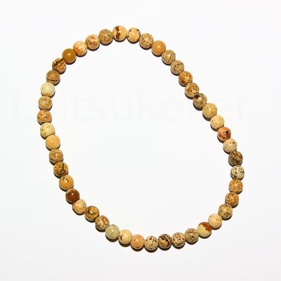 Jaspis maastiku(Pilt) käevõru 4mm (kuuli läbimõõt ~4mm)