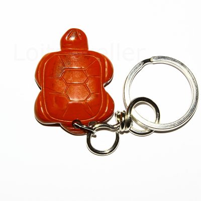 Punane jaspis võtmehoidja kilpkonn