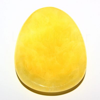 Kollane kaltsiit massaažiseib (nõgus) (~3,5*5 cm)