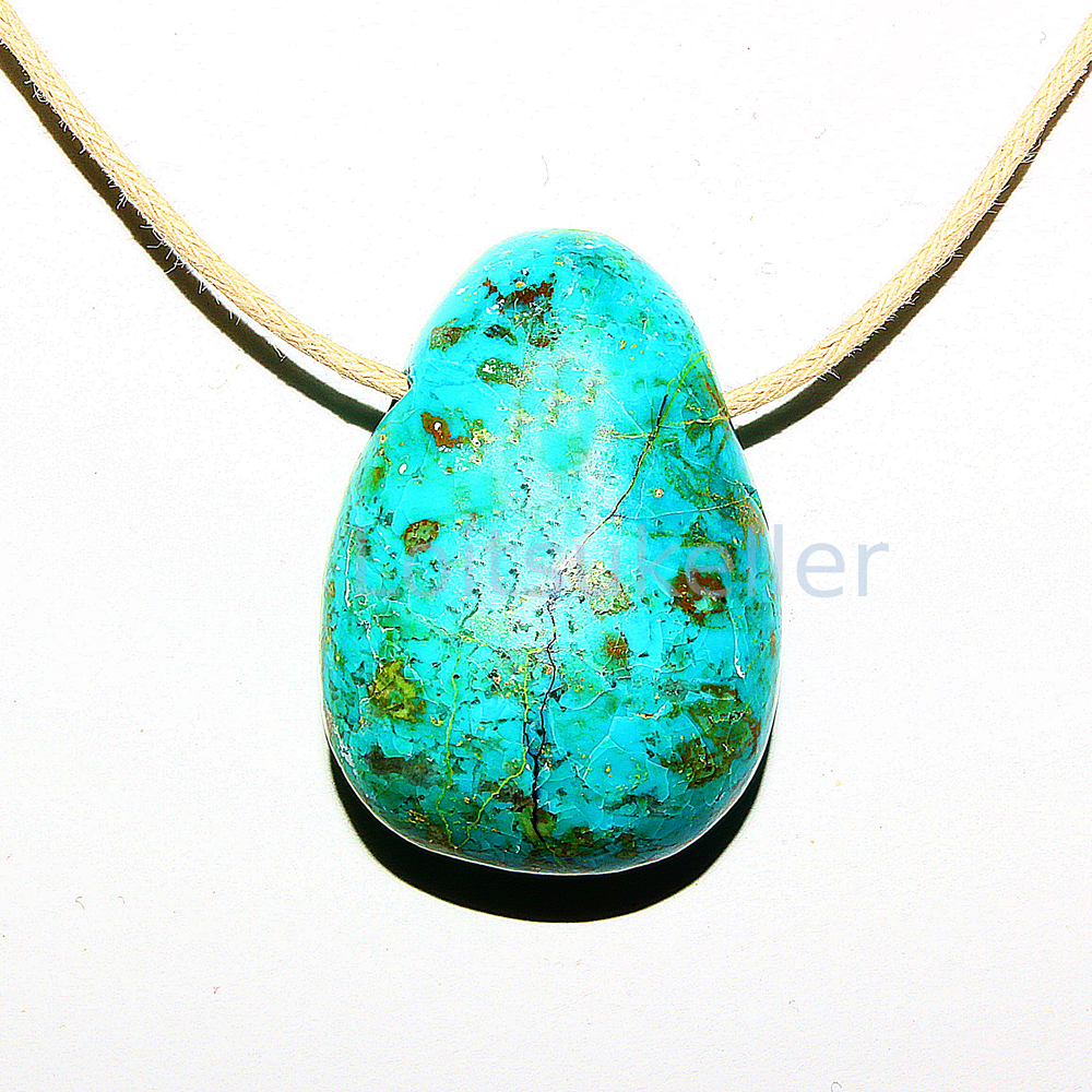 Krüsokolla ripats (~2,2*2,8 cm)