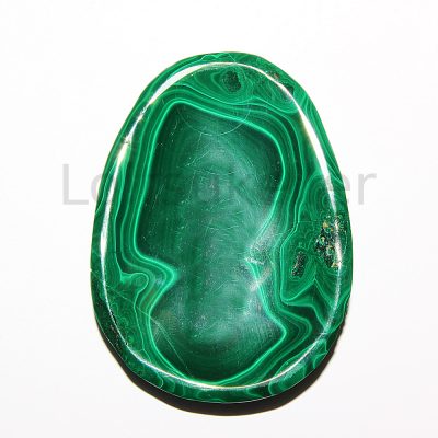 Malahhiit massaažiseib nõgus (~4*5 cm)