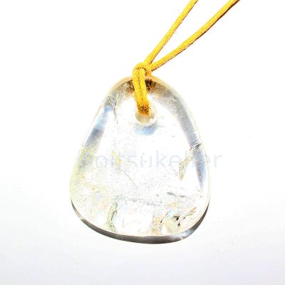 Mäekristall ripats (suur, lapik, kirgas)