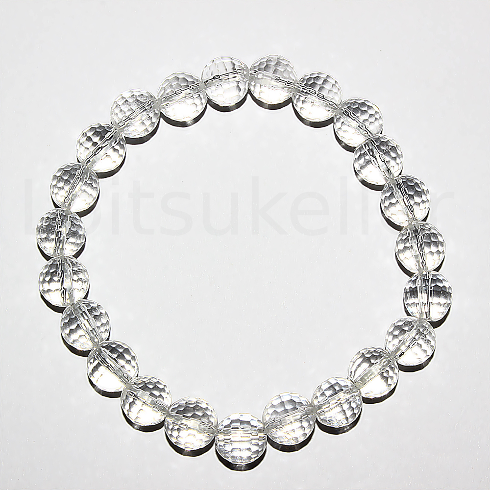 Mäekristall käevõru 8mm nurklihv (kuuli läbimõõt ~8mm)