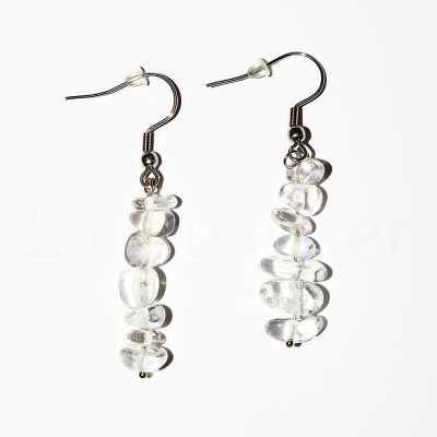 Mäekristall kildkõrvarõngad