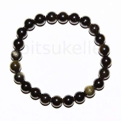 Obsidiaan käevõru 8mm (kuuli läbimõõt ~8mm)