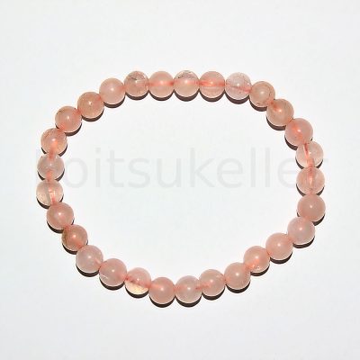 Roosa kvarts käevõru 4mm (kuuli läbimõõt ~4mm)