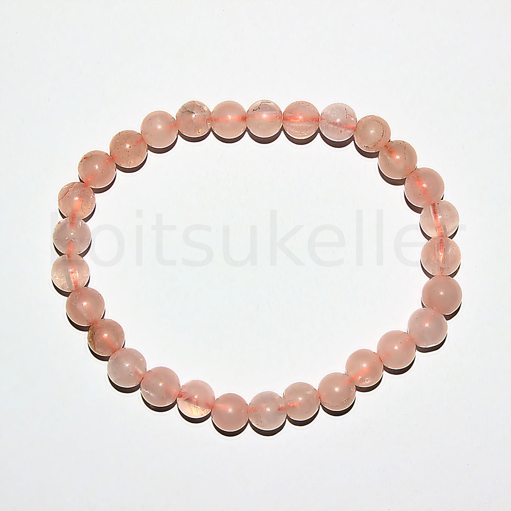 Roosa kvarts käevõru 4mm (kuuli läbimõõt ~4mm)