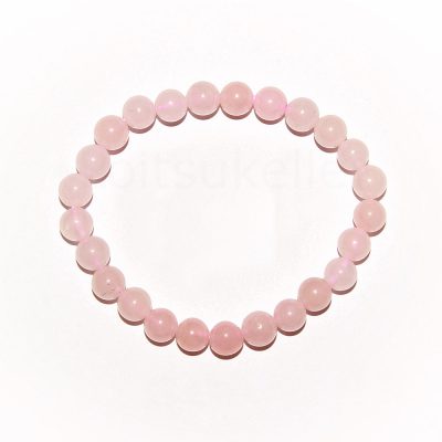 Roosa kvarts käevõru 6mm lastele (~15cm)