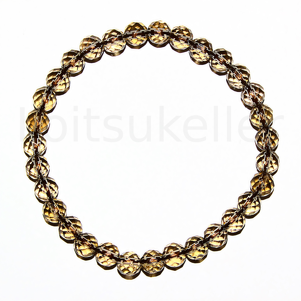 Suitsukvarts käevõru 8mm nurklihv (kuuli läbimõõt ~8mm)