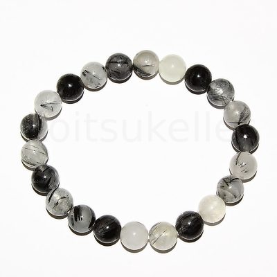 Turmaliinkvarts käevõru 8mm (kuuli läbimõõt ~8mm)