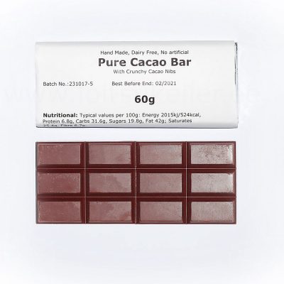 Toorkakao tahvel / Raw cocoa slab (60g)