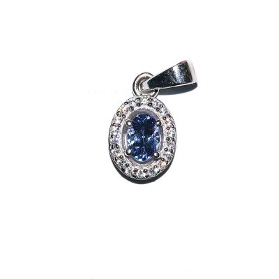 Tansaniit hõberipats (1,3g; 9x11mm)