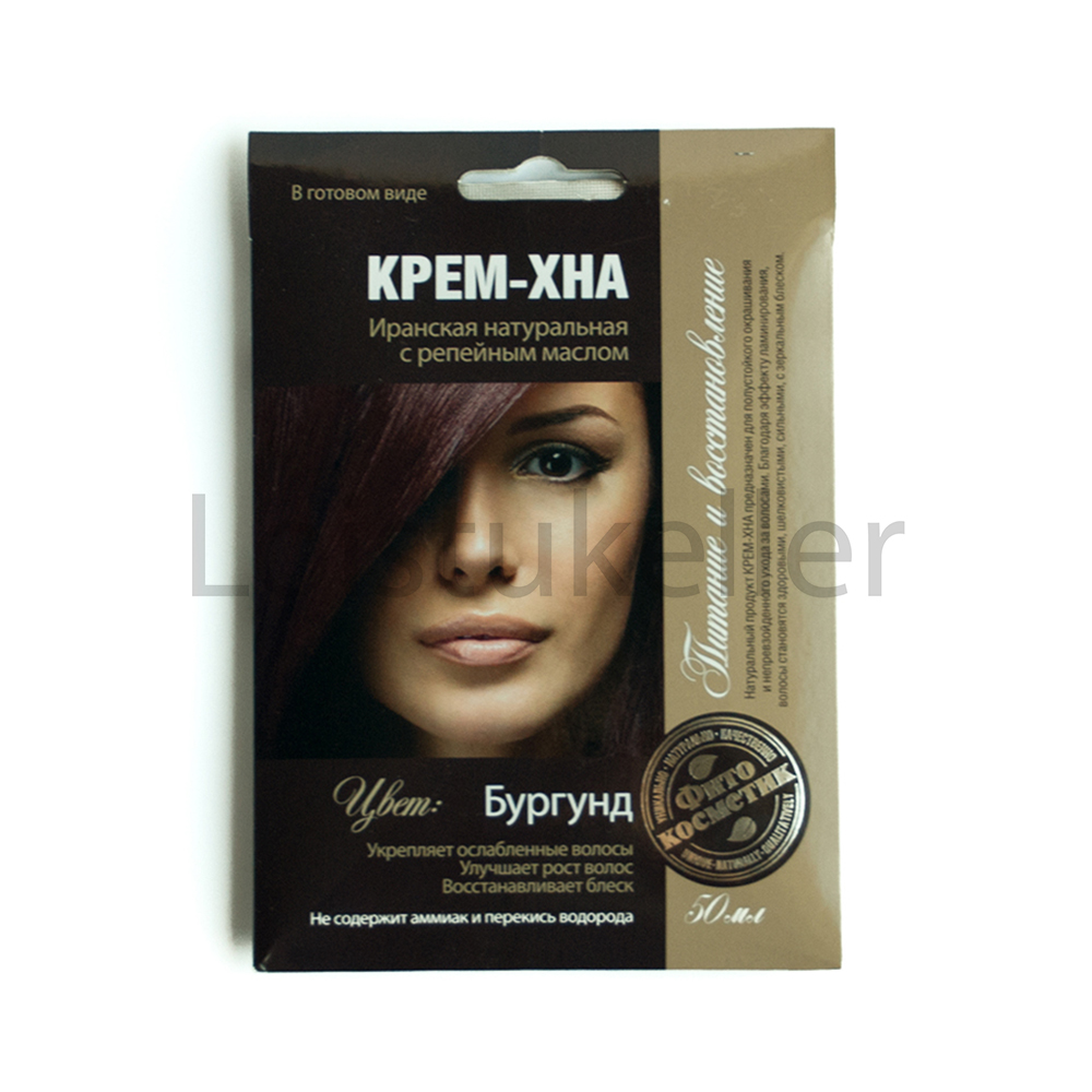 Tooniv kreemjas henna "Burgund" (50ml)