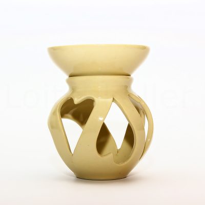 Aroomilamp kaheosaline valge