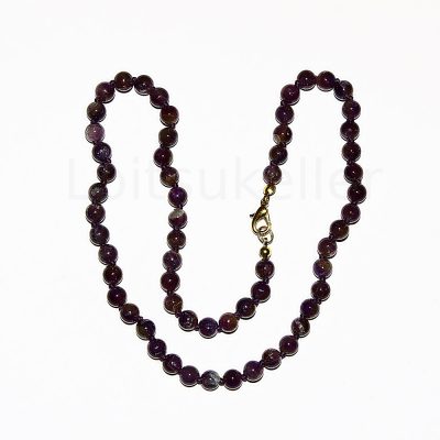 Ametüst kaelakee 45cm (kuuli läbimõõt ~6mm)