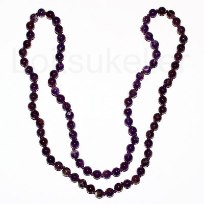 Ametüst kaelakee 80cm (kuuli läbimõõt ~8mm)