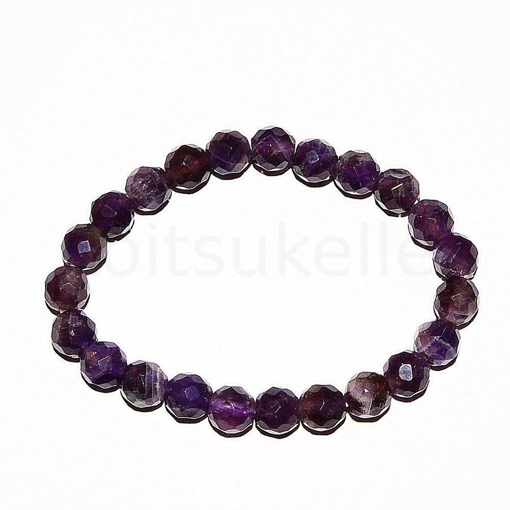 Nurklihviga Ametüst käevõru 8mm (kuuli läbimõõt ~8mm)