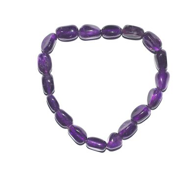 Ametüst käevõru "nuggets" mini "AAA"kvaliteet ~8mm läbimõõt (~20cm pikk)