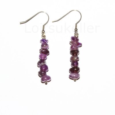 Ametüst kõrvarõngad "Sisemine rahu"