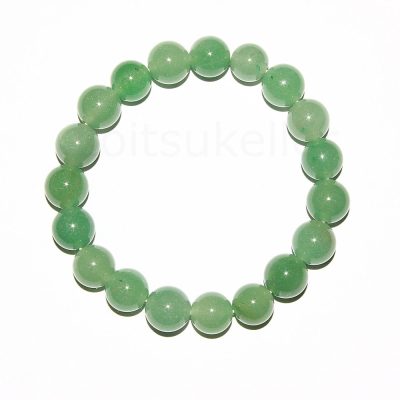 Roheline aventuriin käevõru 10mm kuulid (~20cm pikk)