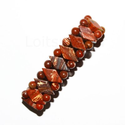 Jaspis Breksia käevõru "diamond"