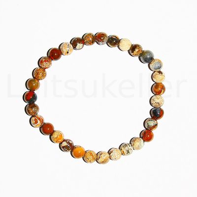 Breksia Jaspis (bretšastunud) käevõru 6mm (kuuli läbimõõt ~6mm)