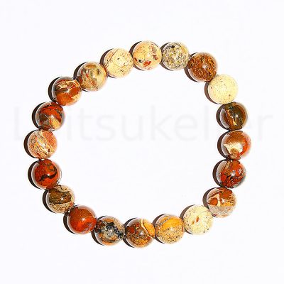 Jaspis Breksia käevõru 10mm (kuuli läbimõõt on ~10mm)