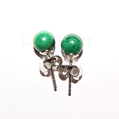 Malahhiit kõrvarõngad 6mm (kuuli läbimõõt ~6mm)