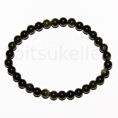 Obsidiaan käevõru 6mm (kuuli läbimõõt ~6mm)