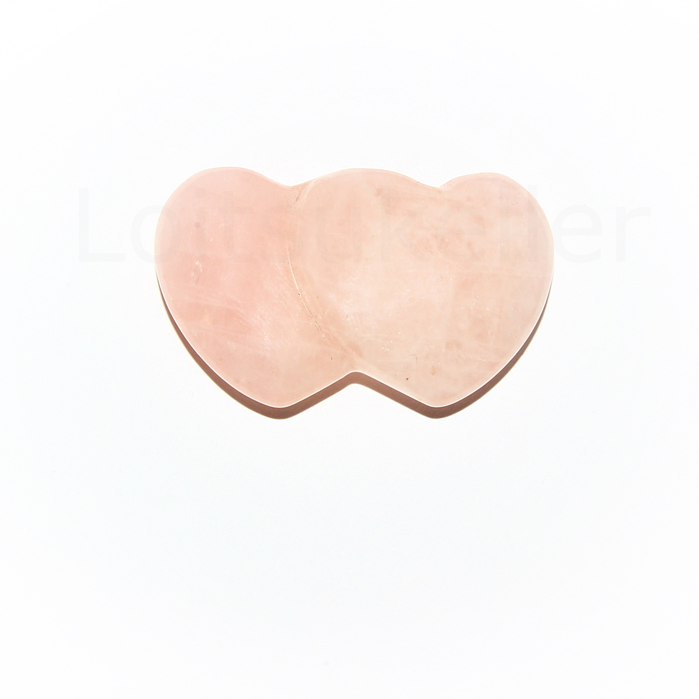 Roosa kvarts südamepaar (~3*3 cm)