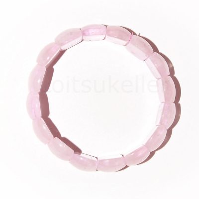 Roosa kvarts käevõru plaat kumer