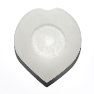 Seleniit küünlajalg "Süda" teravate servadega (~8-9x7cm)