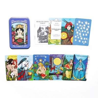 Morgan-Green Tarot metallkarbis (~5,5x9,5cm)