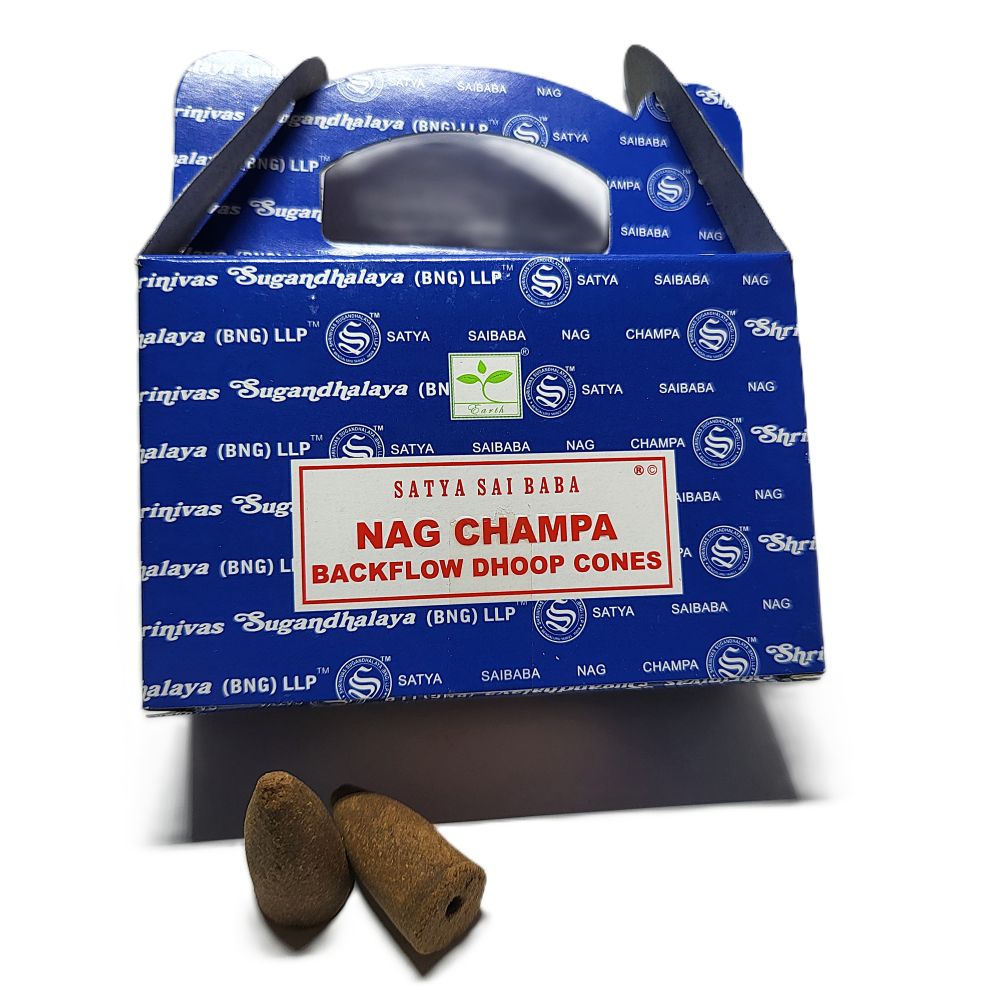 Nag Champa lõhnakoonus Satya "Backflow" (viiruk) / Nag Champa Satya cones (kopeeri)